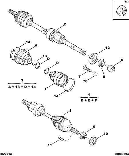 CITROËN 3273 Y7 - Приводной вал autospares.lv