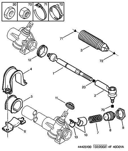 PEUGEOT 4018.A5 - Комплект пыльника, рулевое управление autospares.lv