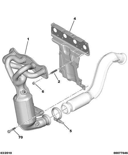 PEUGEOT (DF-PSA) 0341 N1 - Труба выхлопного газа autospares.lv