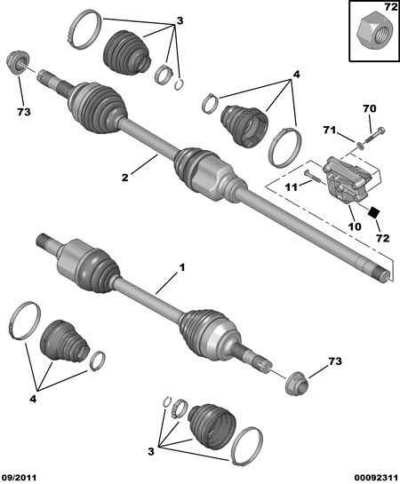 FIAT 3273 PP - Шарнирный комплект, ШРУС, приводной вал autospares.lv