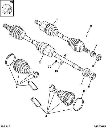 CITROËN 3272 LW - Приводной вал autospares.lv