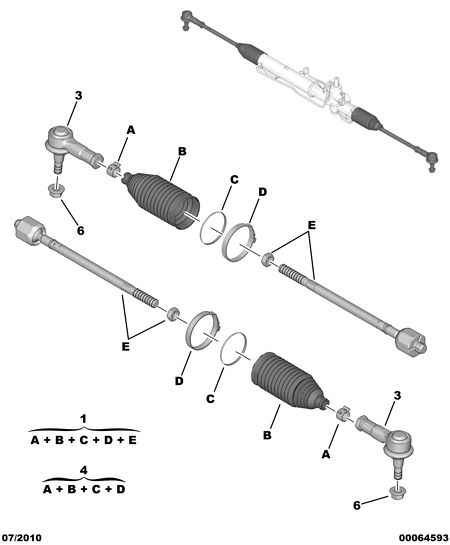 PEUGEOT 3817.73 - Наконечник рулевой тяги, шарнир autospares.lv