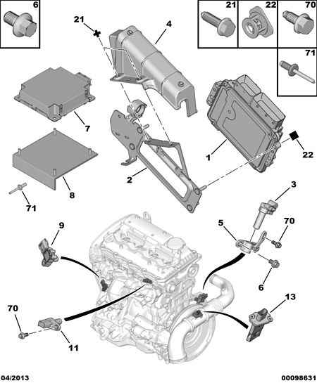 4SEASONS 1210 14 - HEX HEAD SCREW+CAPTIVE WASHER autospares.lv