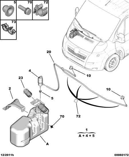 CITROËN 6434 C5 - Водяной насос, система очистки окон autospares.lv