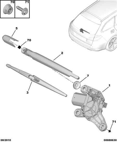 PEUGEOT (DF-PSA) 6422 37 - Щетка стеклоочистителя autospares.lv