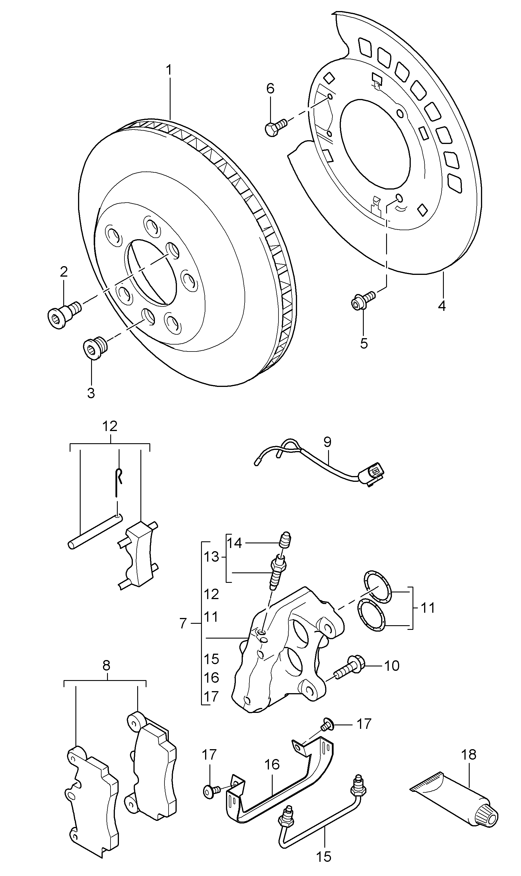 Porsche 95535240300 - Тормозной диск autospares.lv