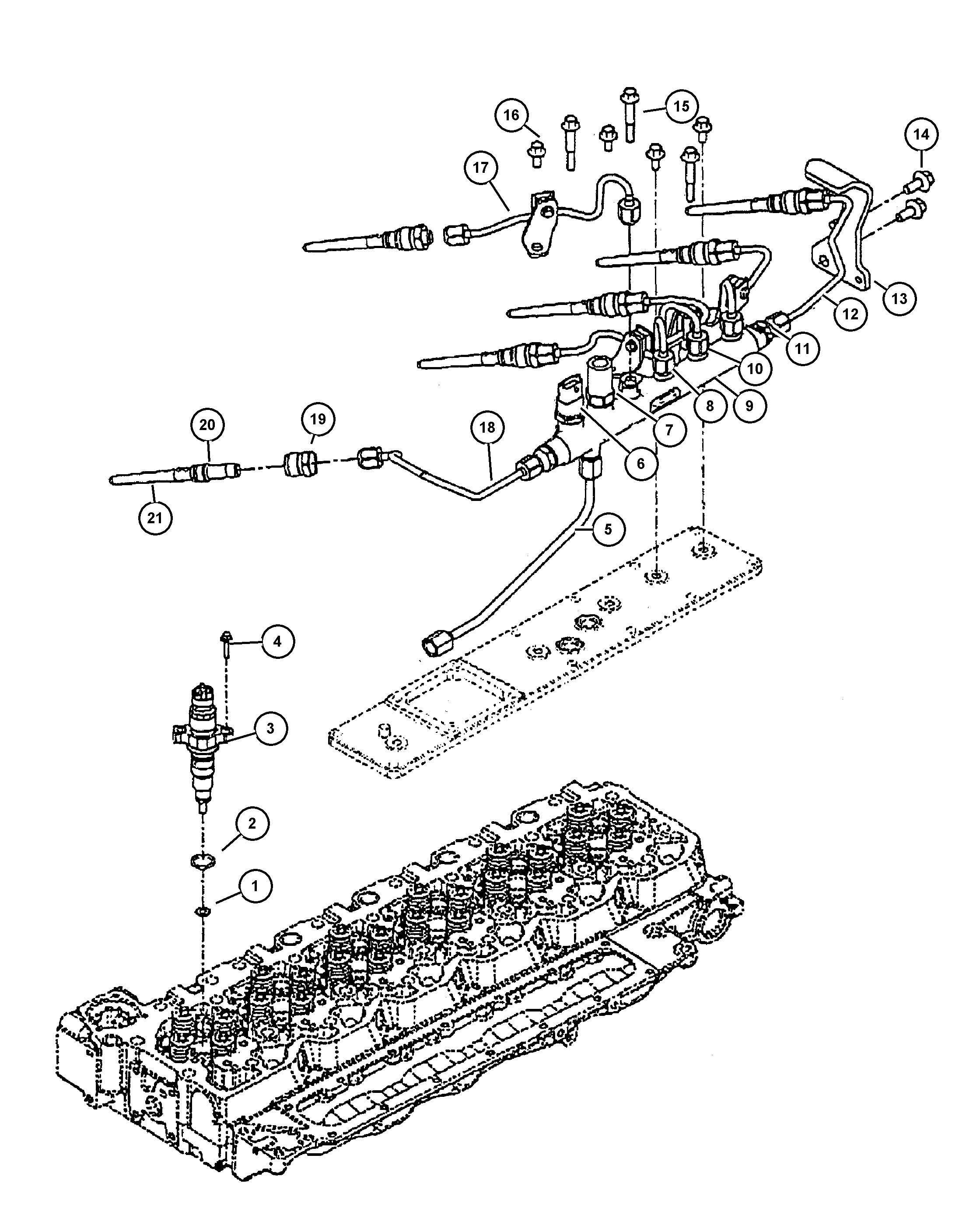 RAM 5086 895AA - Прокладка, держатель форсунки autospares.lv