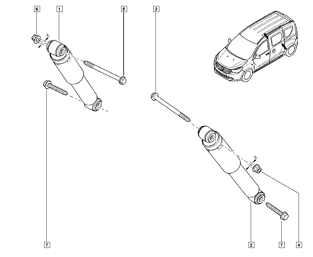 DACIA 56 21 024 64R - Амортизатор autospares.lv