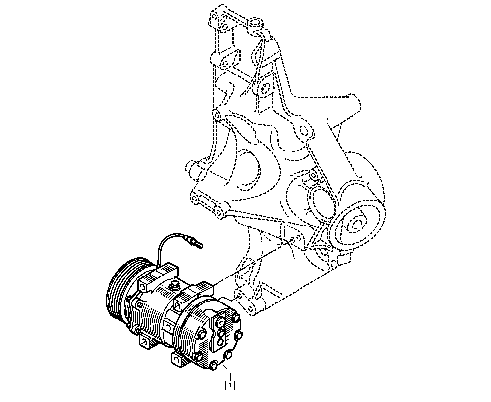 RENAULT 77 00 111 036 - Компрессор кондиционера autospares.lv