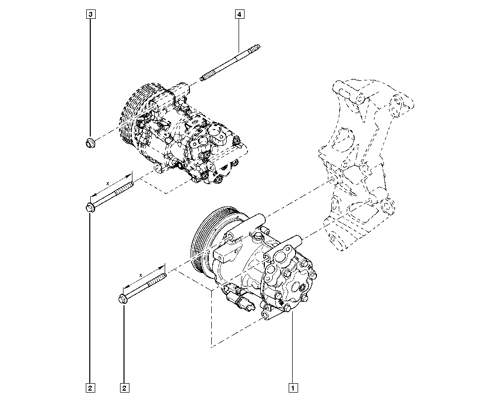 NISSAN 7711497298 - Компрессор кондиционера autospares.lv