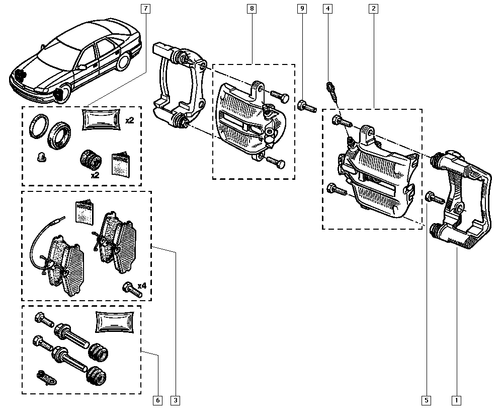 Alpina 7701203662 - Тормозной суппорт autospares.lv