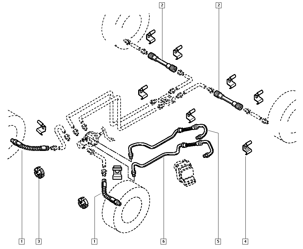 RENAULT 7700840390 - Тормозной шланг autospares.lv