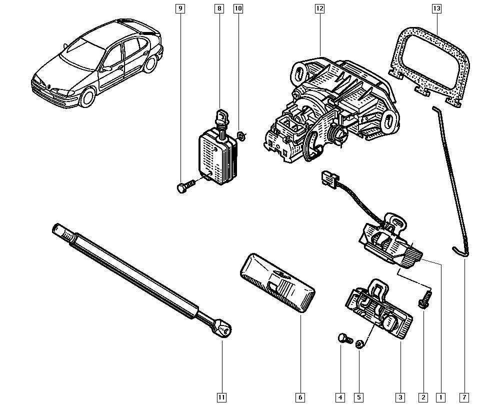 RENAULT TRUCKS 77 00 828 451 - Газовая пружина, упор autospares.lv