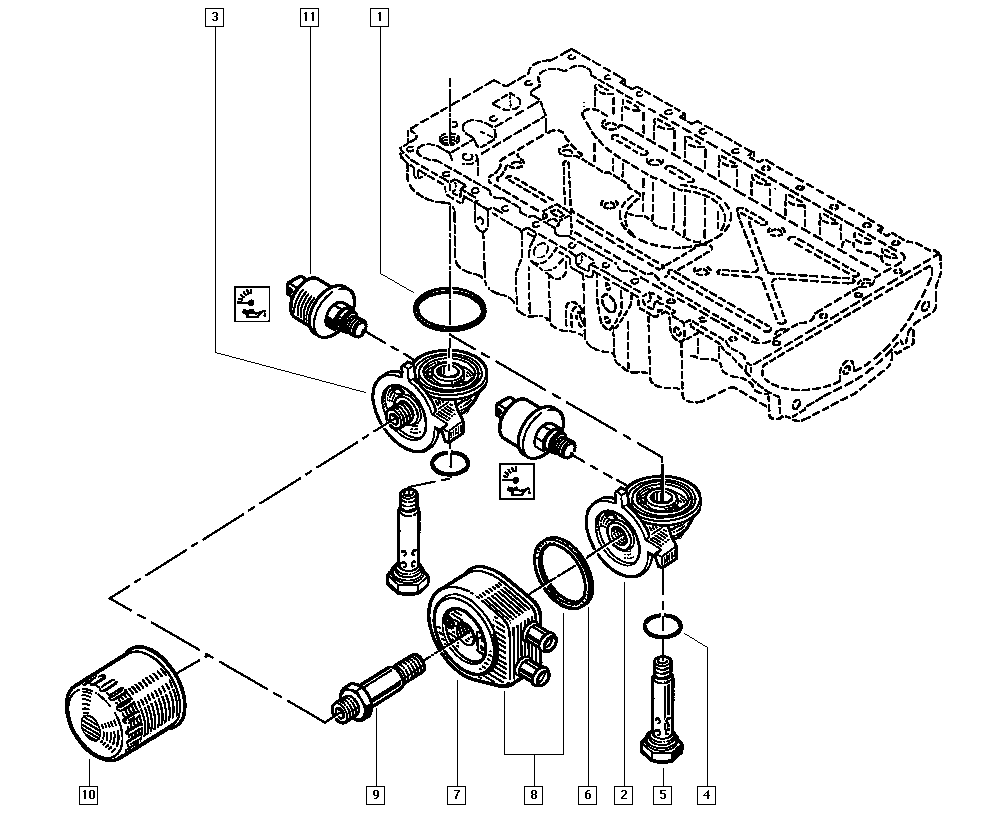 Chrysler 7700 720 978 - Масляный фильтр autospares.lv