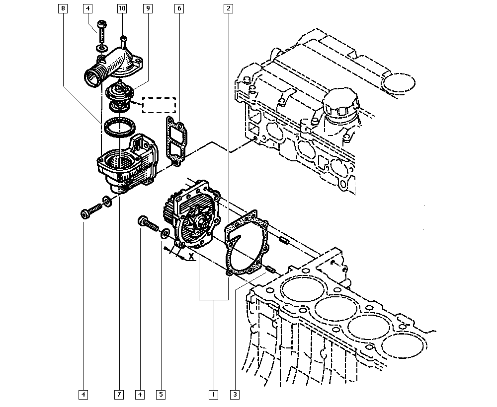 RENAULT 74 38 610 035 - Водяной насос autospares.lv