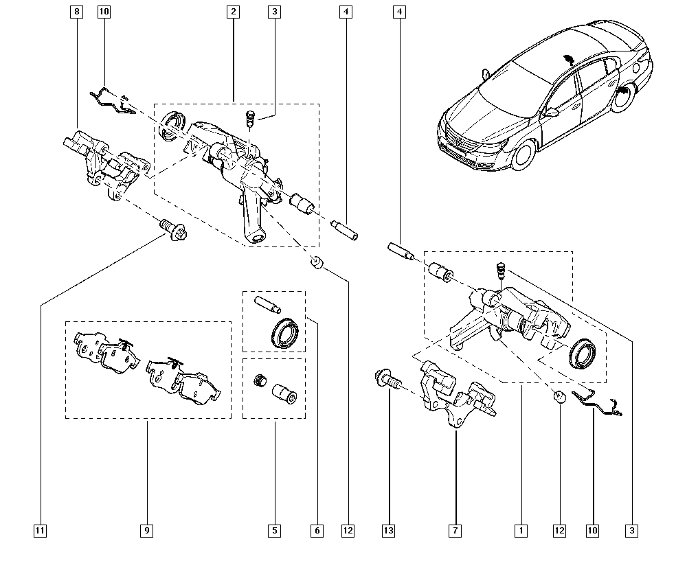 RENAULT 440608281R - Тормозные колодки, дисковые, комплект autospares.lv