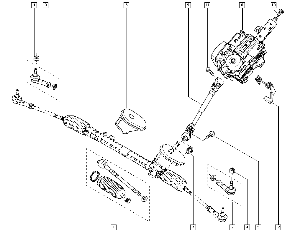 DACIA 7701475841 - Осевой шарнир, рулевая тяга autospares.lv