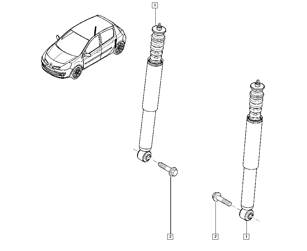 RENAULT 562108573R - Амортизатор autospares.lv