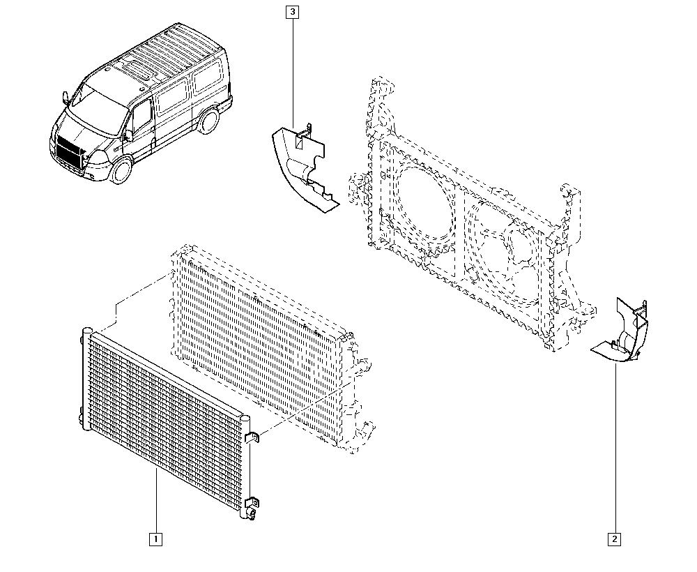 Vauxhall 77 01 057 122 - Конденсатор кондиционера autospares.lv