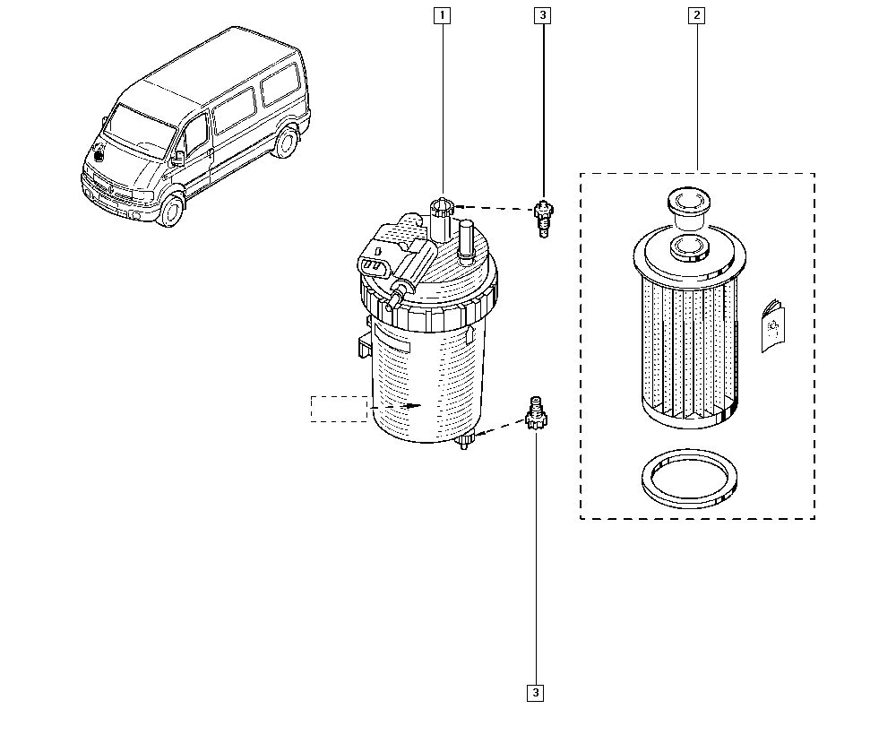 SANTANA 8200089781 - Топливный фильтр autospares.lv