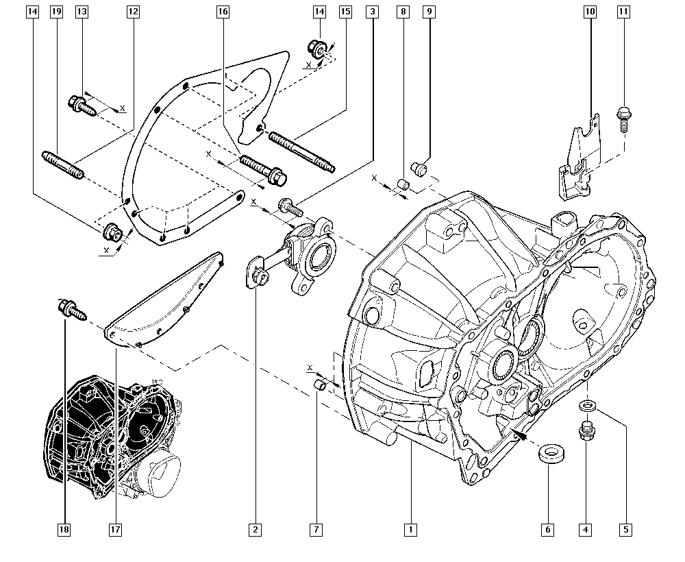 RENAULT 82 00 764 612 - Центральный выключатель, система сцепления autospares.lv