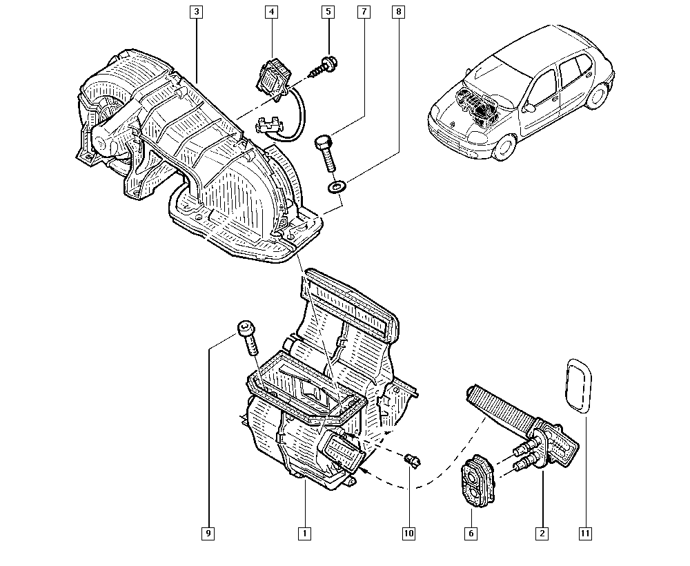 RENAULT 77 01 044 790 - Теплообменник, отопление салона autospares.lv