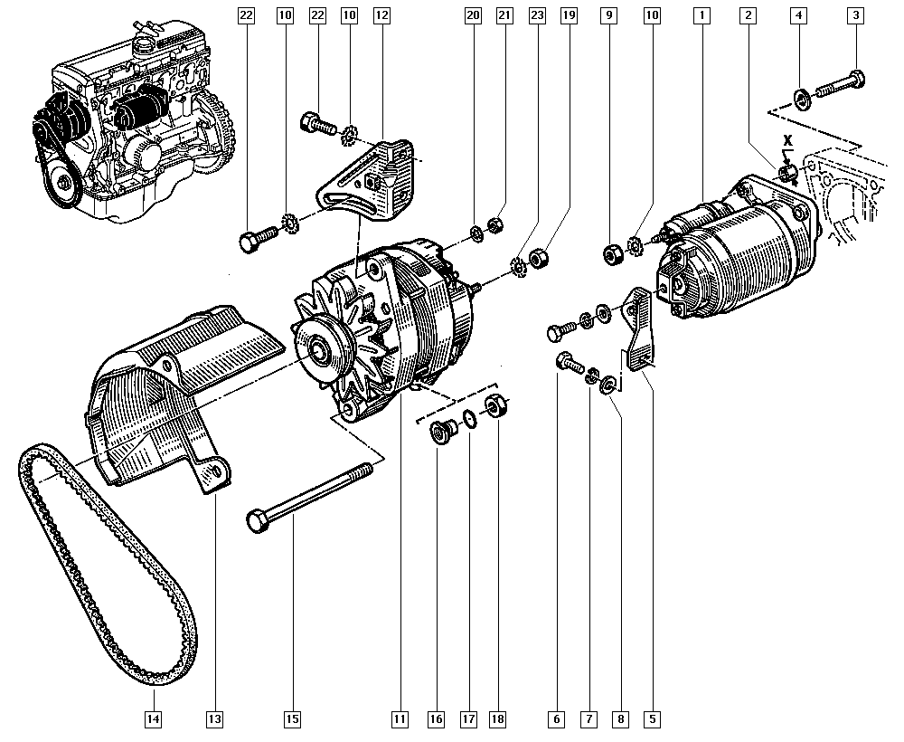 RENAULT 7703032048 - Гайка, выпускной коллектор autospares.lv