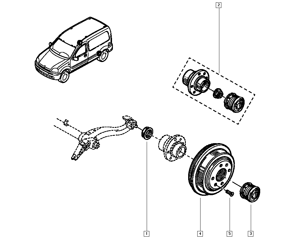 DACIA 7701208075 - Ступица колеса, поворотный кулак autospares.lv