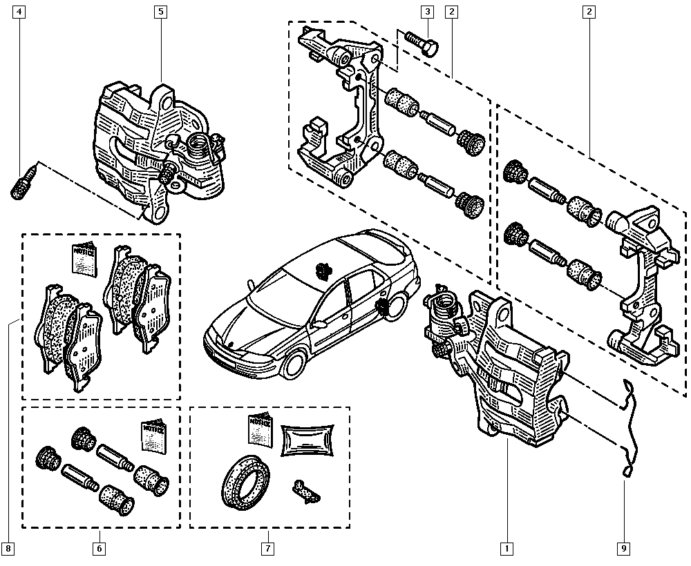 DACIA 7701207996 - Тормозные колодки, дисковые, комплект autospares.lv