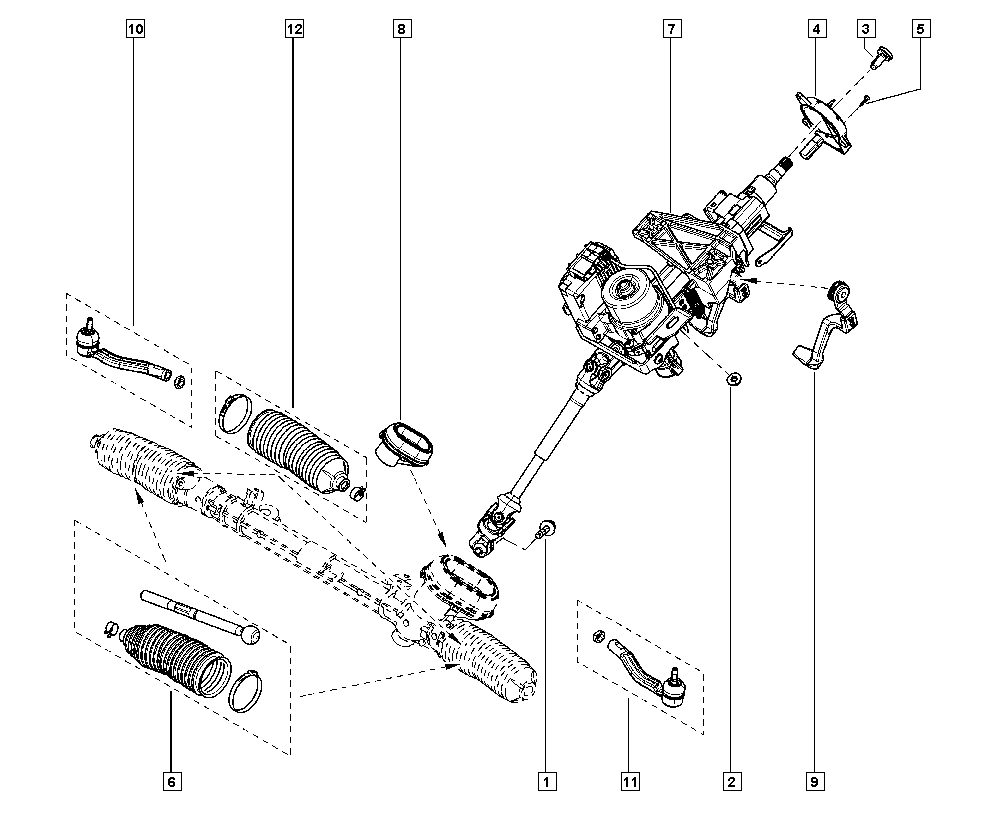 RENAULT 48 52 083 55R - Наконечник рулевой тяги, шарнир autospares.lv