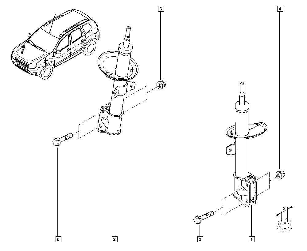 RENAULT 543025648R - Амортизатор autospares.lv