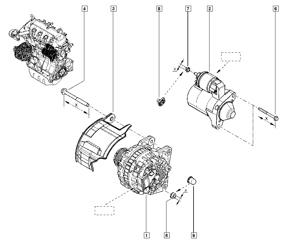 NISSAN 231003071R - Шкив генератора, муфта autospares.lv