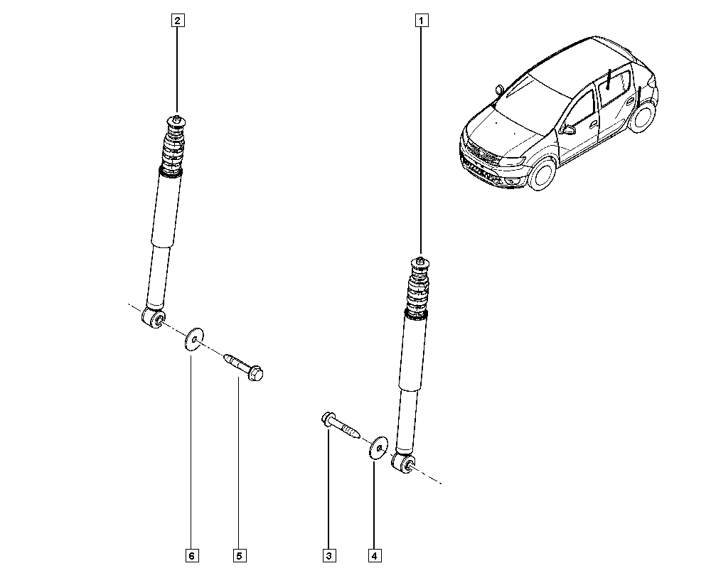 DACIA 56 21 063 13R - Амортизатор autospares.lv