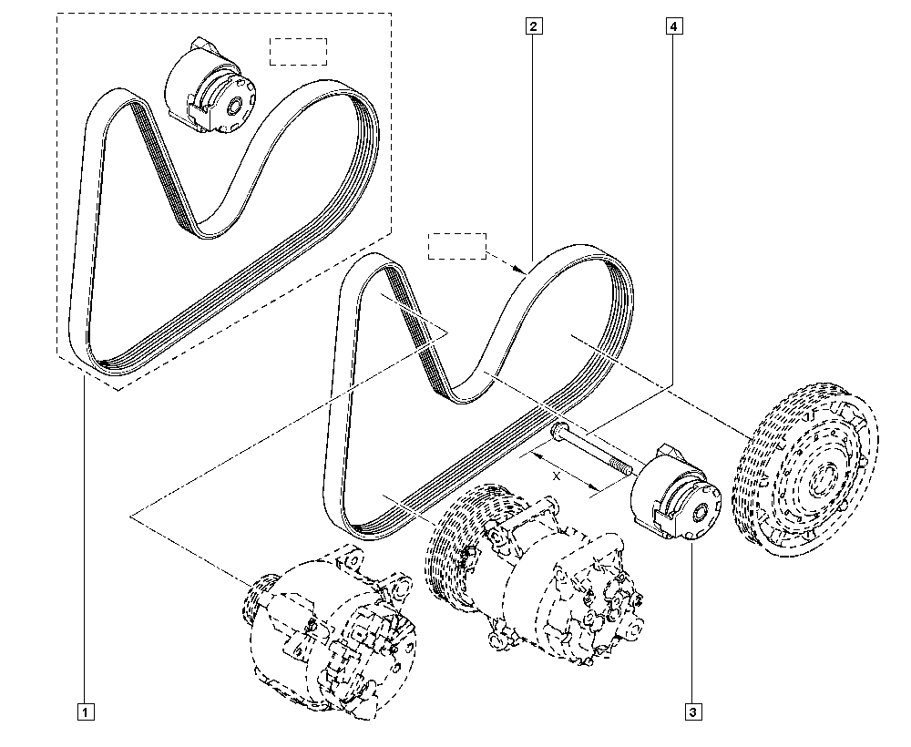 NISSAN 11720-3694R - Поликлиновый ременный комплект autospares.lv