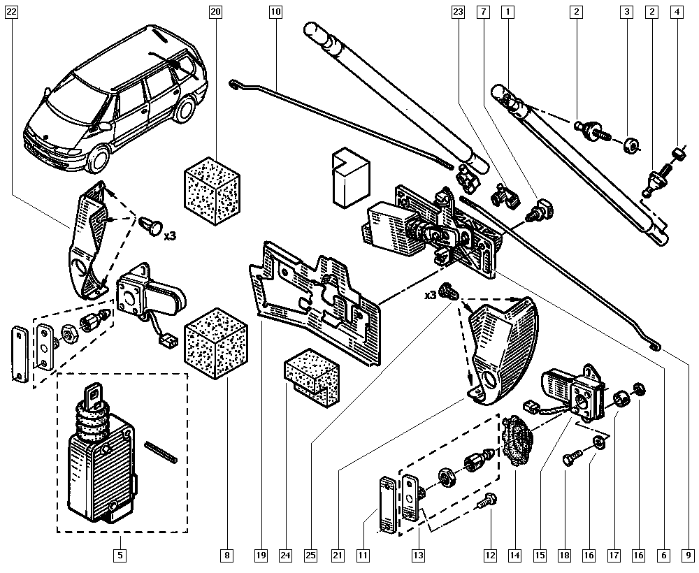 RENAULT 6025305941 - Газовая пружина, упор autospares.lv