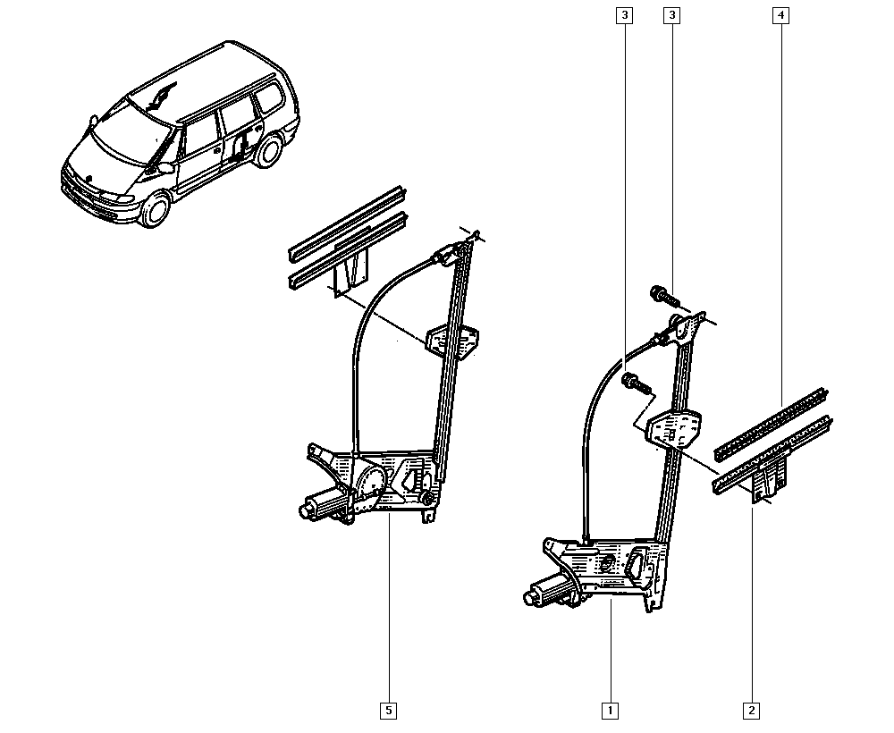 RENAULT 60 25 300 810 - Стеклоподъемник autospares.lv