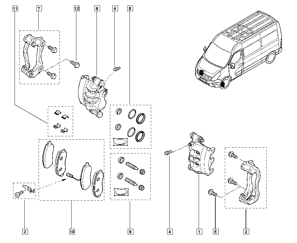 RENAULT TRUCKS 410273279R - Комплектующие для колодок дискового тормоза autospares.lv