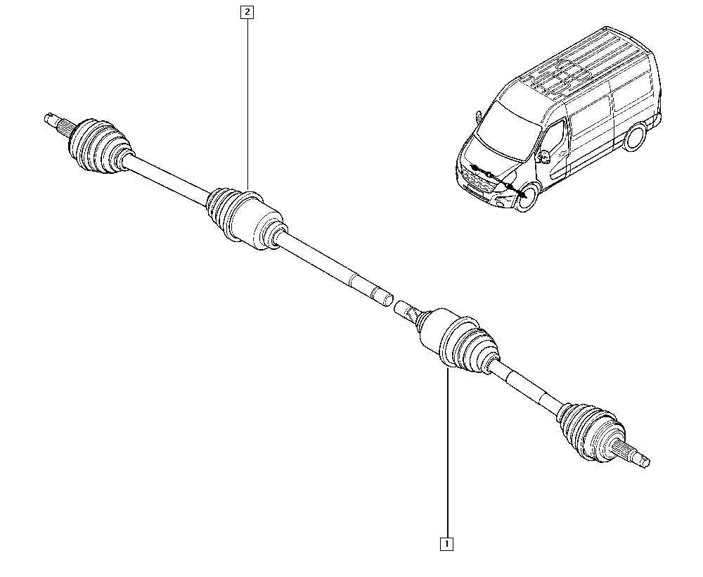 NISSAN 39100-5187R - Приводной вал autospares.lv