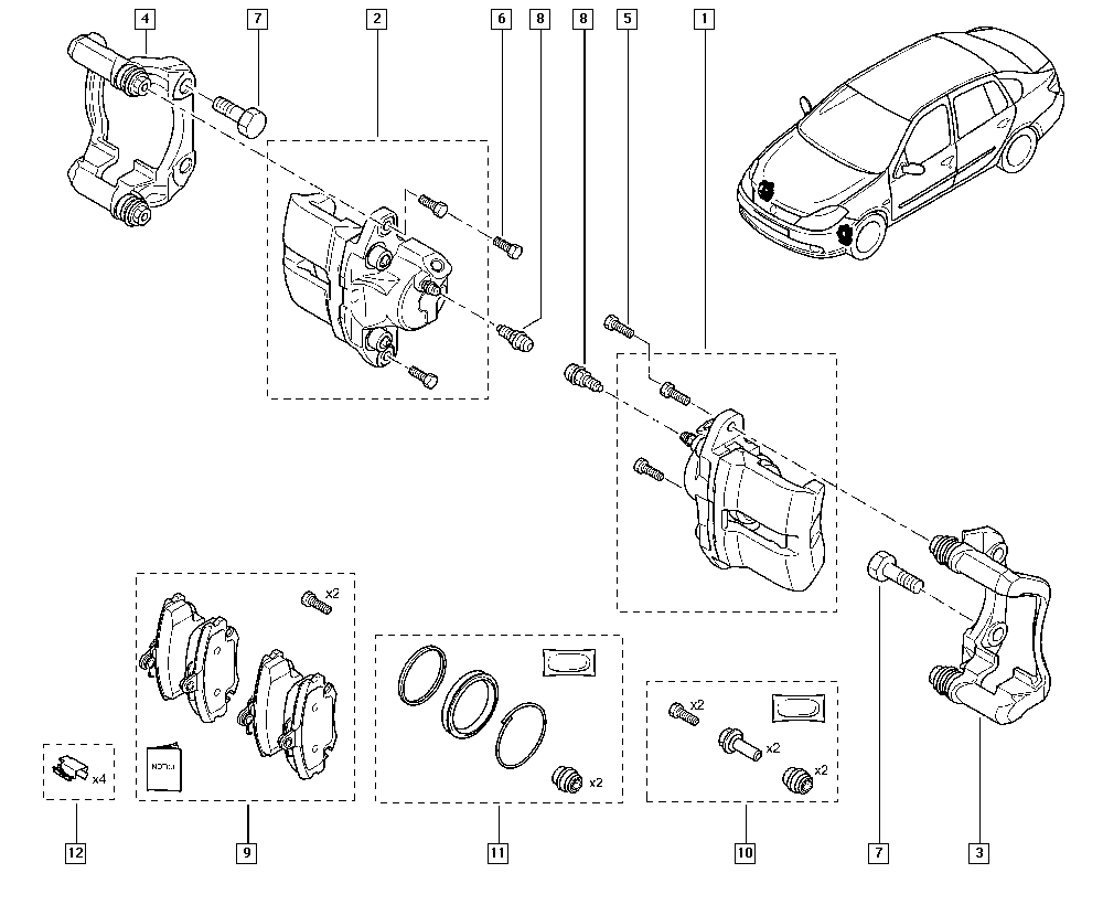 Rootes 7701 201 769 - Тормозной суппорт autospares.lv