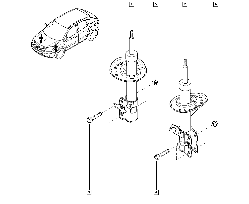 NISSAN 54302-JY01B - Амортизатор autospares.lv