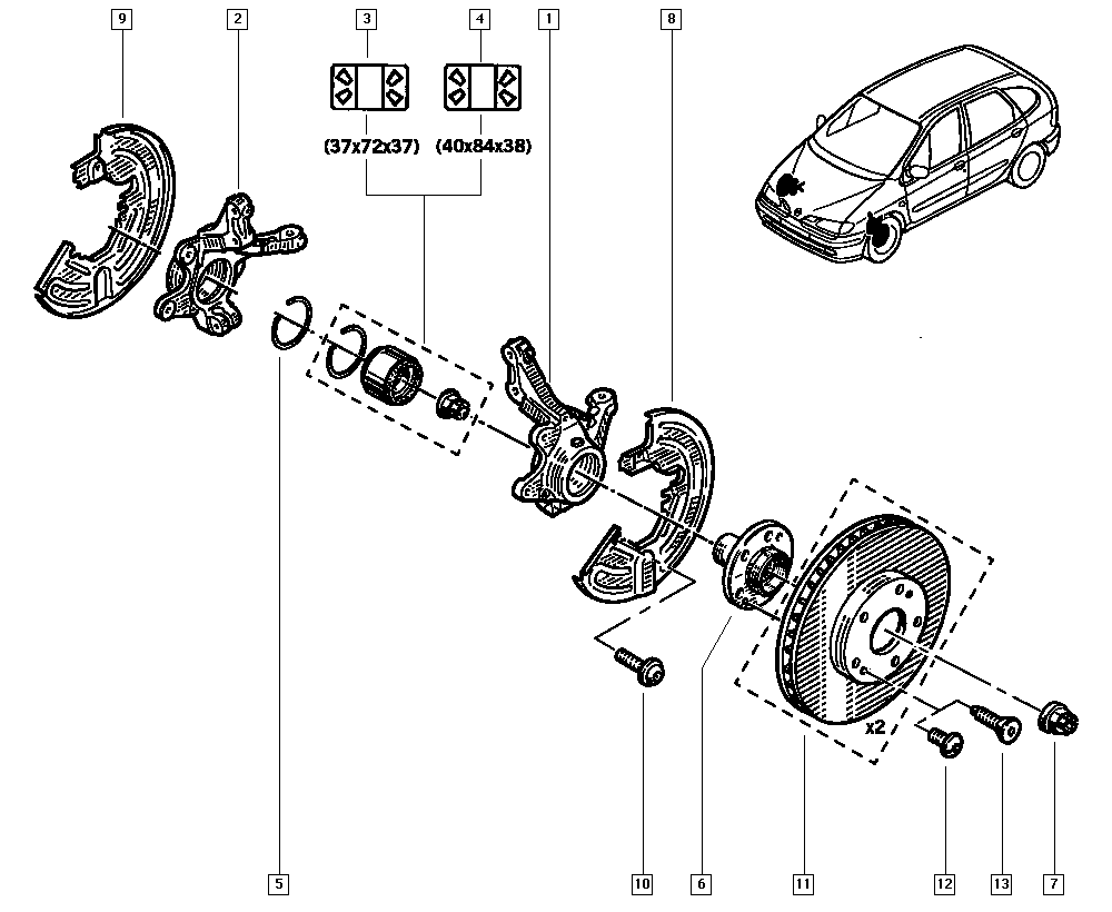 RENAULT TRUCKS 77 01 205 842 - Тормозной диск autospares.lv