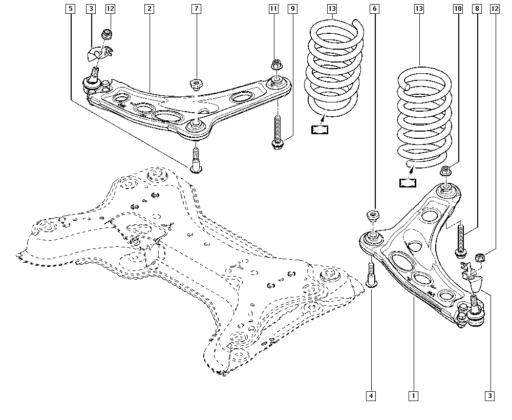 Opel 545058162R - Рычаг подвески колеса autospares.lv