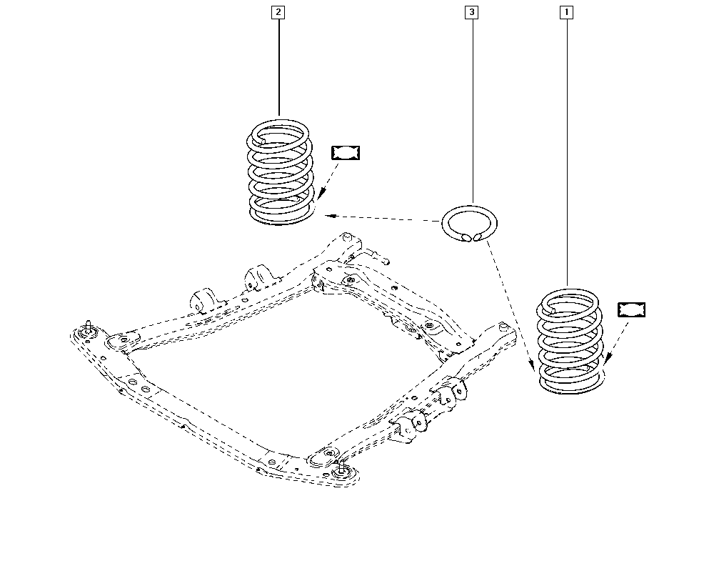 RENAULT 82 00 708 059 - Пружина ходовой части autospares.lv