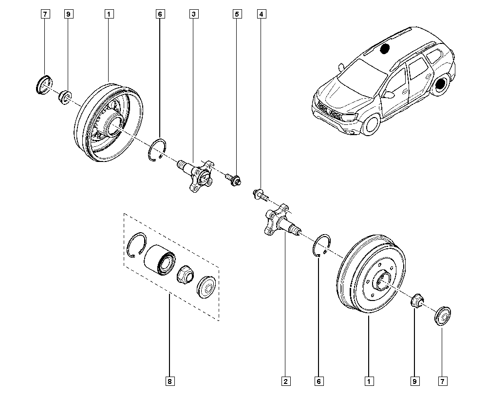 RENAULT 43 21 064 34R - Подшипник ступицы колеса, комплект autospares.lv