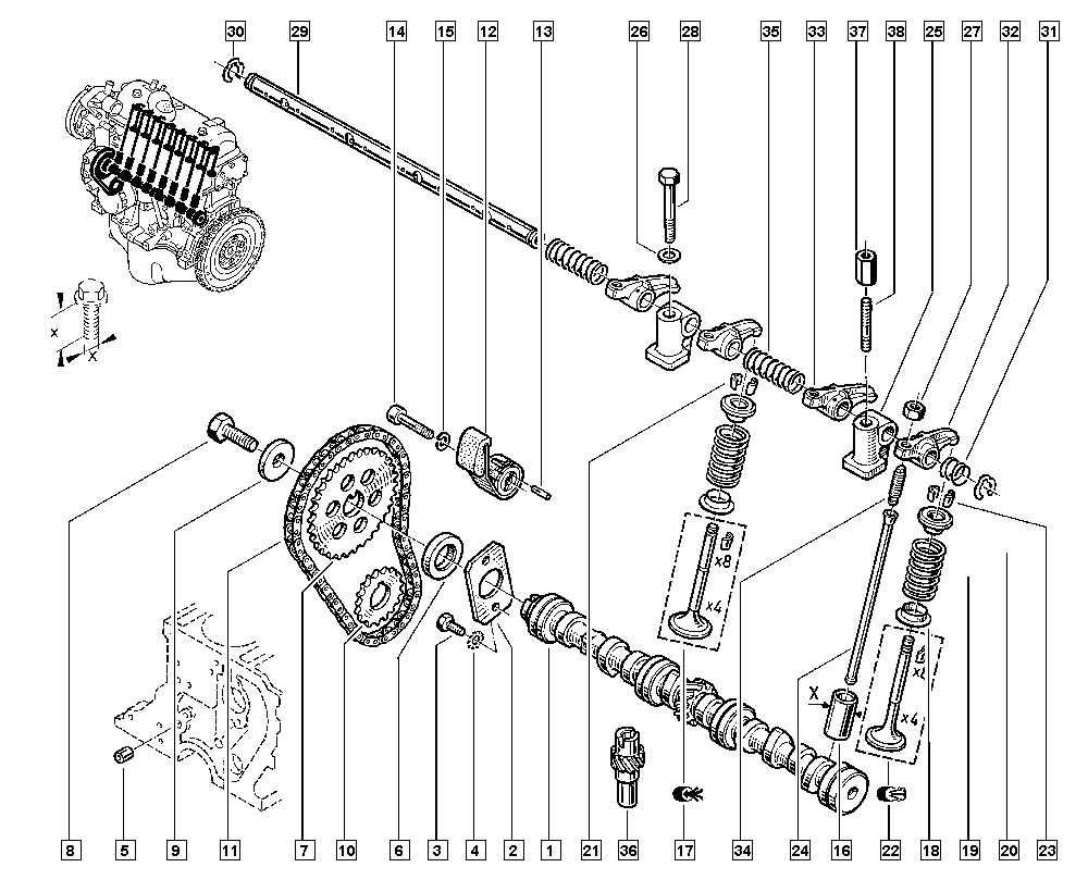 DACIA 7701458180 - Впускной клапан autospares.lv