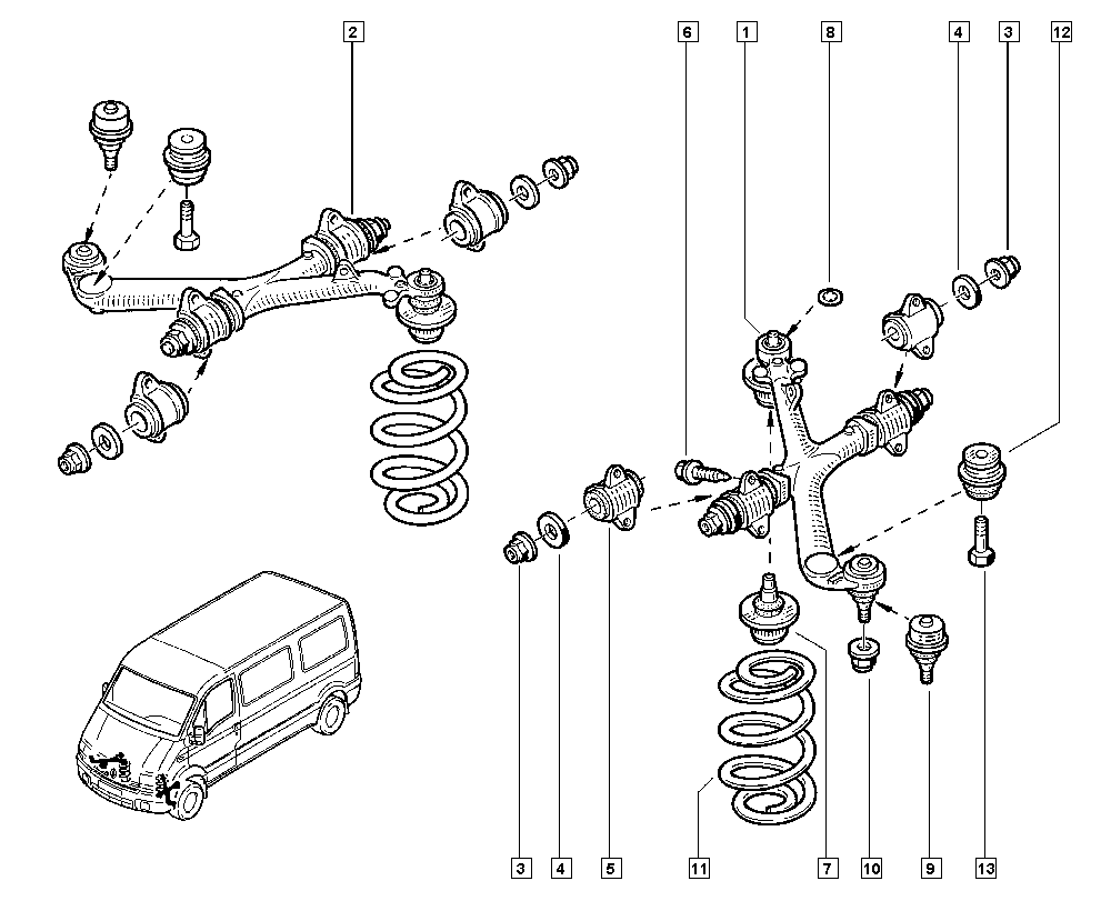 NISSAN 77003-12851 - Шаровая опора, несущий / направляющий шарнир autospares.lv