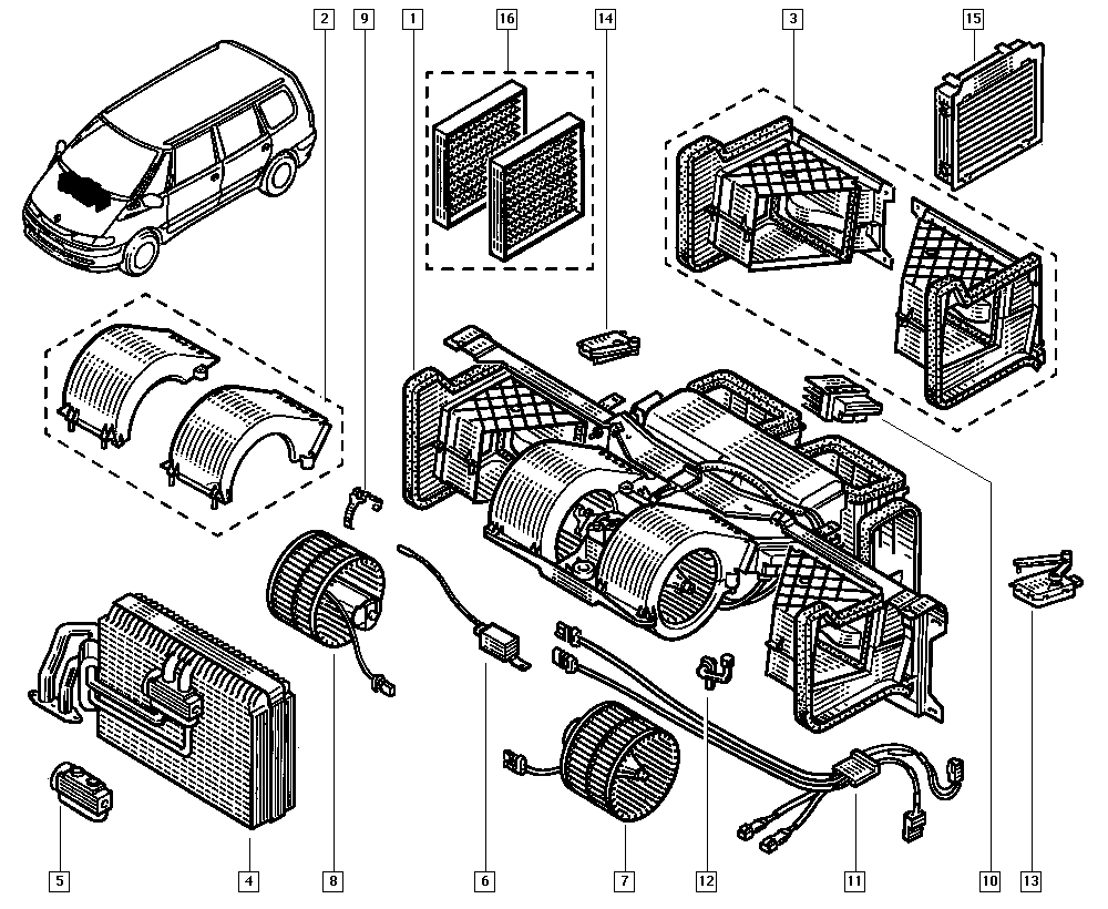 RENAULT 6025300301 - Фильтр воздуха в салоне autospares.lv