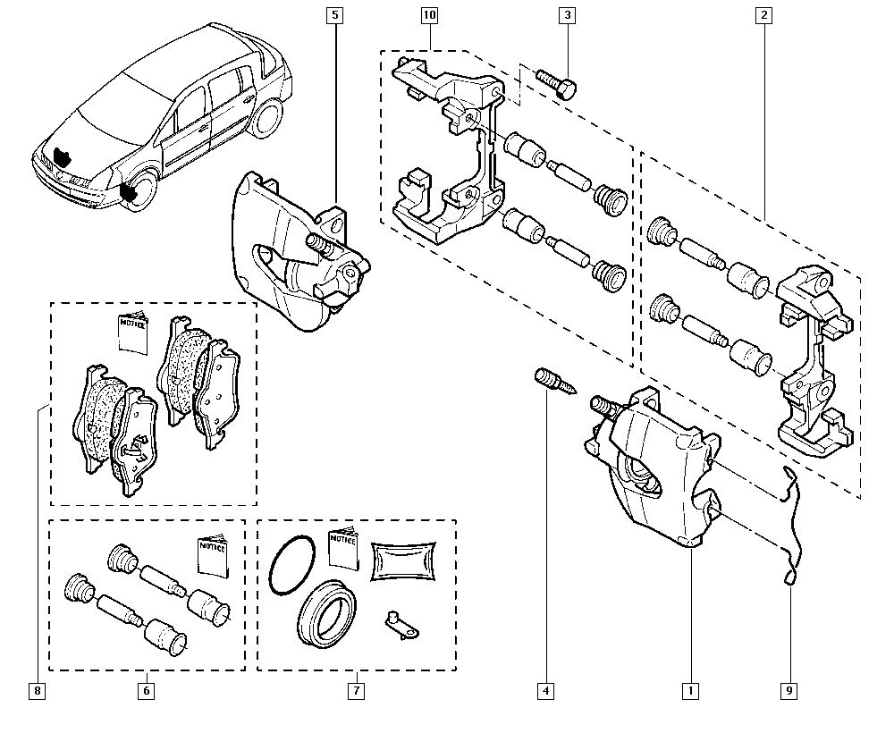 RENAULT 7701049763 - Тормозной суппорт autospares.lv