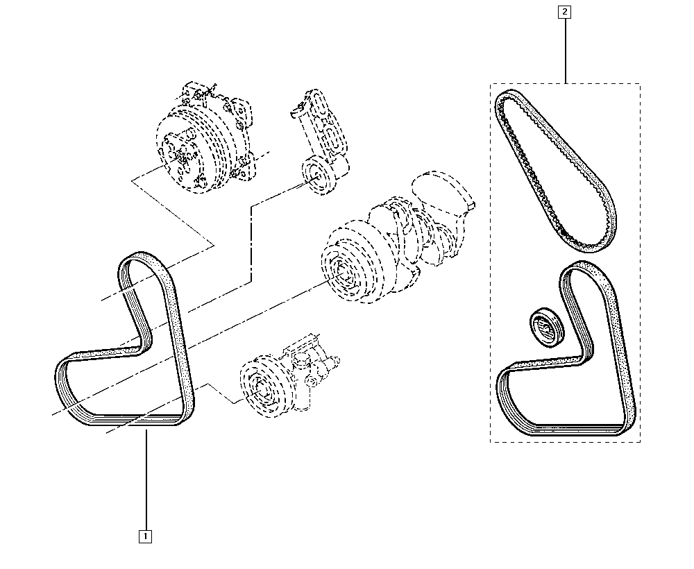 RENAULT 77 00 853 990 - Поликлиновой ремень autospares.lv