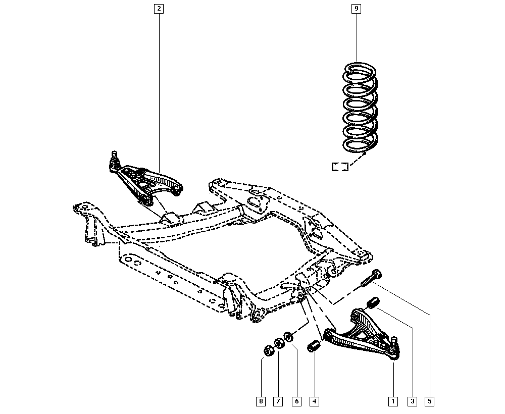 RENAULT 77 00 794 386 - Рычаг подвески колеса autospares.lv